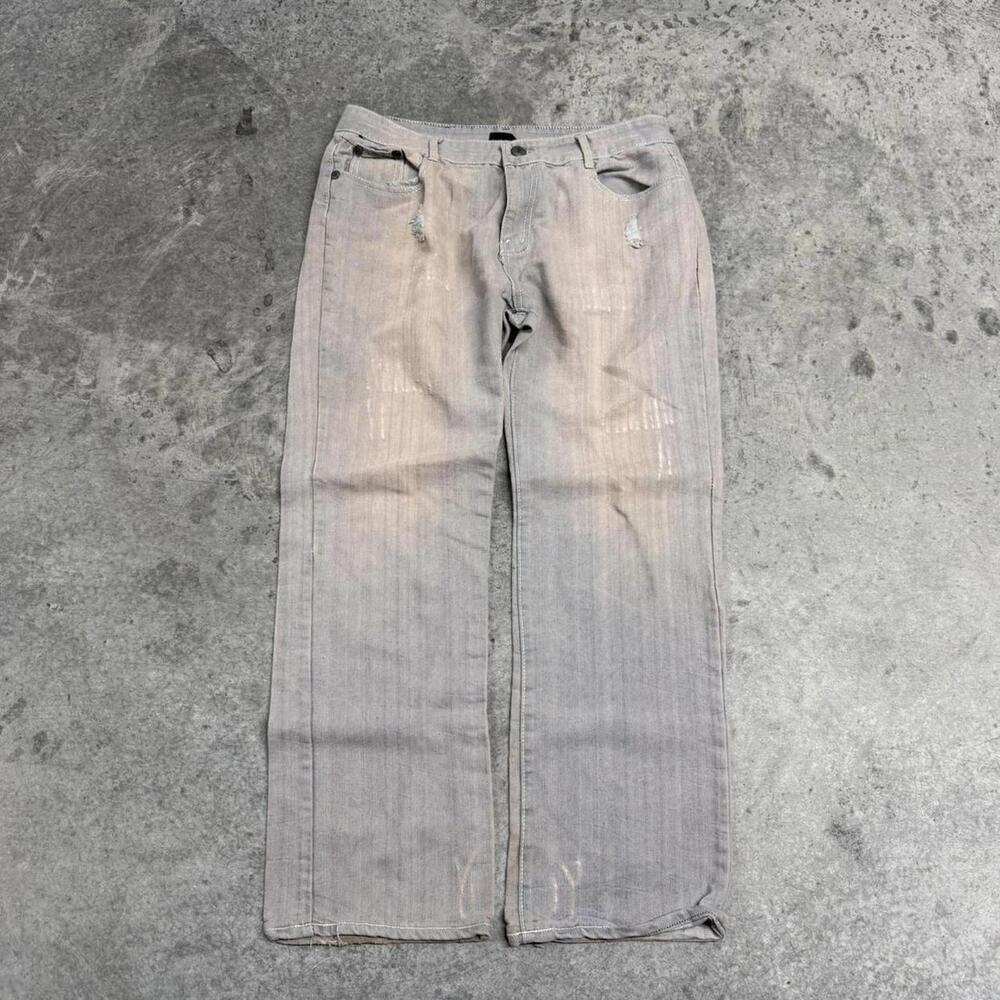 Y2K Grunge Baggy Bootcut Jeans